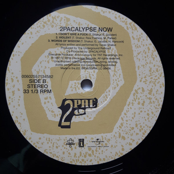 2Pac : 2Pacalypse Now (2xLP, Album, RE, 180)