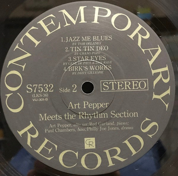 Art Pepper : Art Pepper Meets The Rhythm Section (LP, Album, RE)