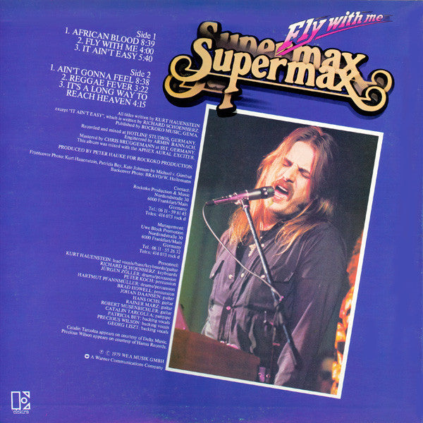 Supermax : Fly With Me (LP, Album, Promo)