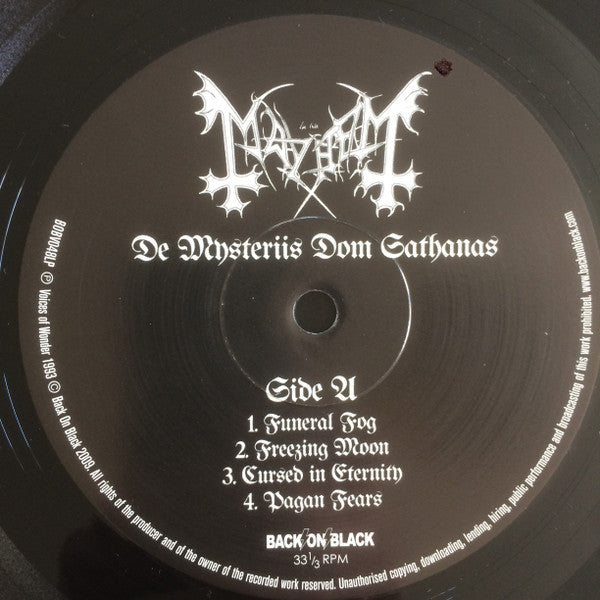 Mayhem : De Mysteriis Dom Sathanas (LP, Album, Ltd, RE, RP)