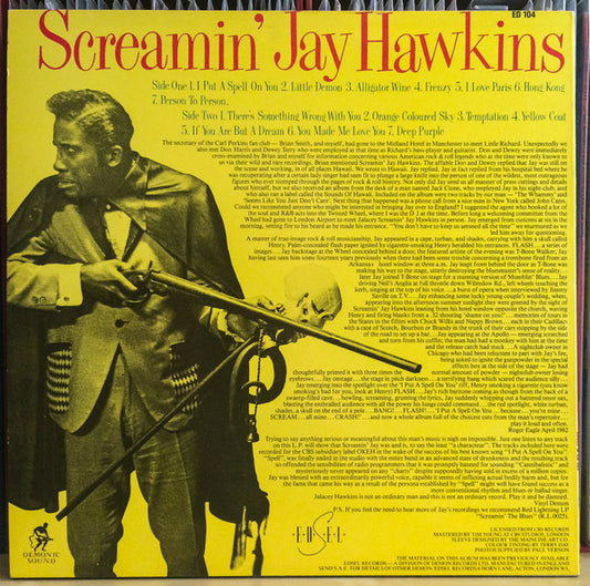 Screamin' Jay Hawkins : Frenzy (LP, Comp, Mono)