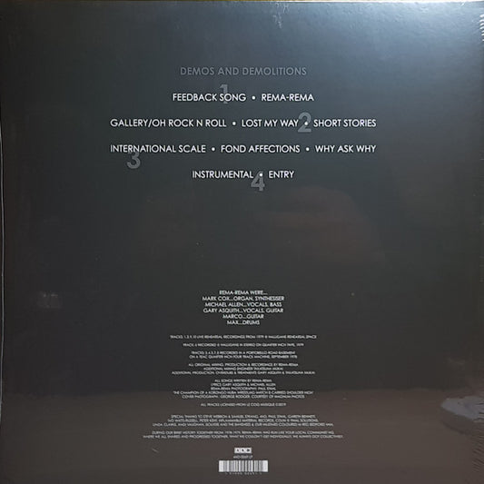 Rema-Rema : Fond Reflections (Demos And Demolitions) (2xLP, Album)