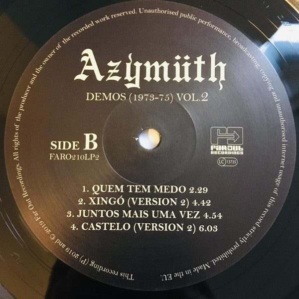Azymüth* : Demos (1973-75) Vol. 2 (LP)