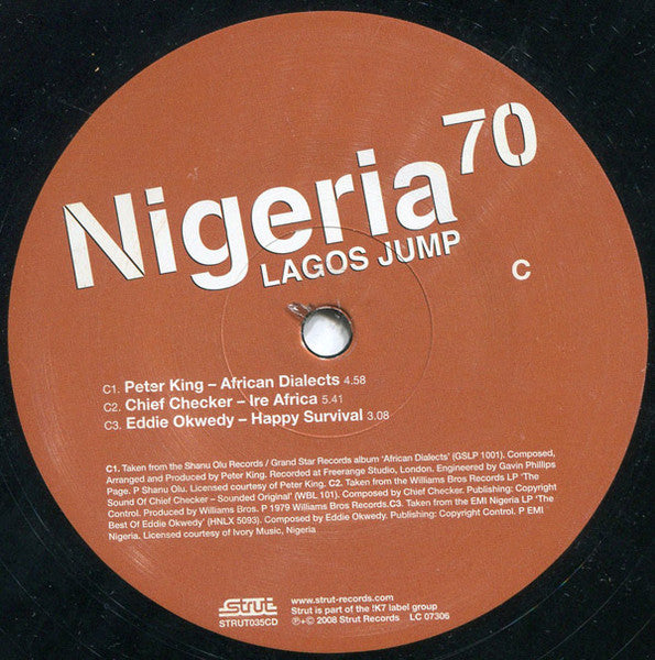 Various : Nigeria 70 (Lagos Jump: Original Heavyweight Afrobeat, Highlife & Afro-Funk) (2xLP, Comp)