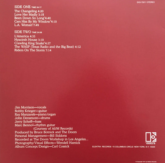 Doors* : L.A. Woman (LP, Album, RE, RP)