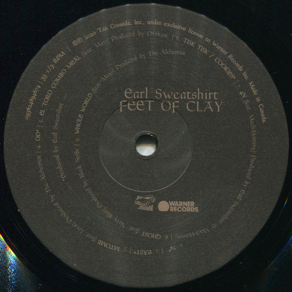 Earl Sweatshirt : Feet Of Clay (LP, S/Sided, EP, Dlx, Etch)