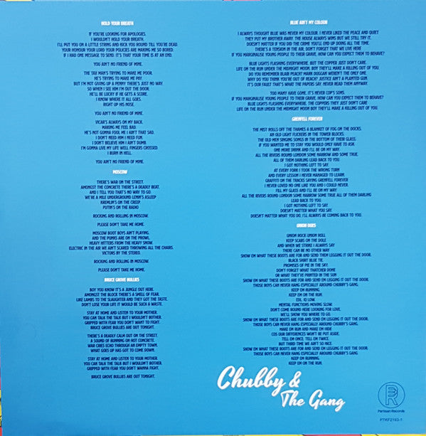 Chubby & The Gang : Speed Kills (LP, Album, RE, RM, Yel)