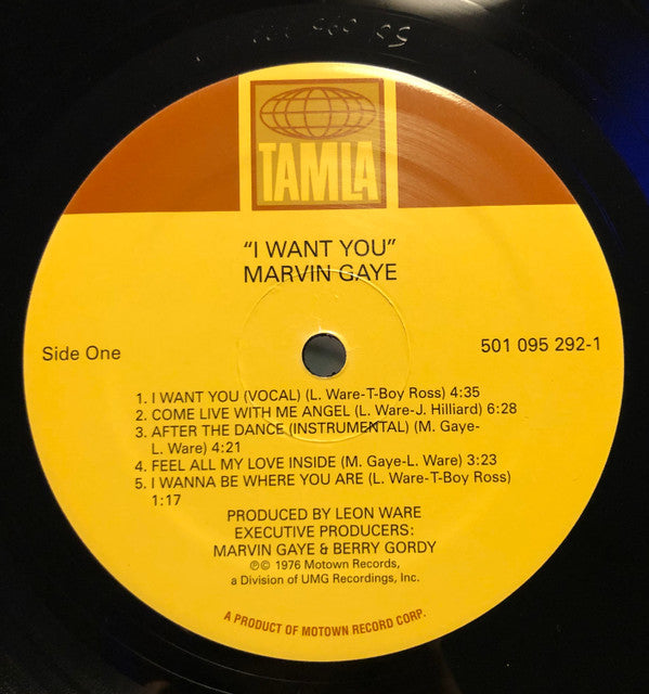 Marvin Gaye : I Want You (LP, Album, RE)