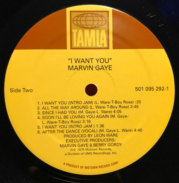 Marvin Gaye : I Want You (LP, Album, RE)