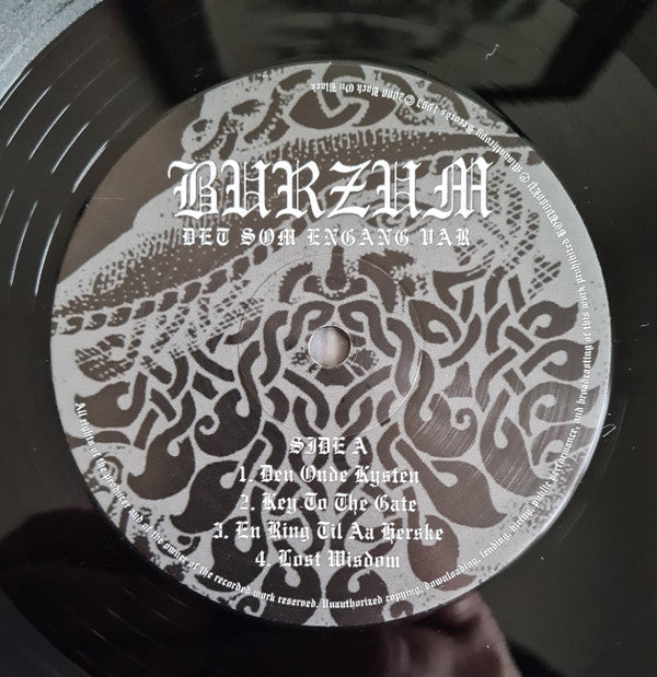 Burzum : Det Som Engang Var (LP, Album, RE, Gat)