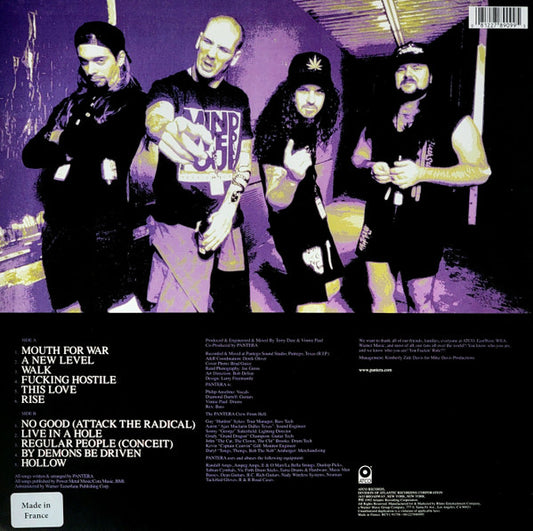 Pantera : Vulgar Display Of Power (LP, Album, Ltd, RE, Whi)