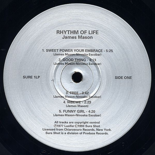 James Mason : Rhythm Of Life (LP, Album, RE)