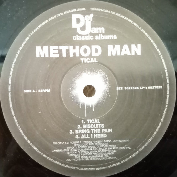 Method Man : Tical (2xLP, Album, RE)