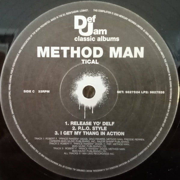Method Man : Tical (2xLP, Album, RE)