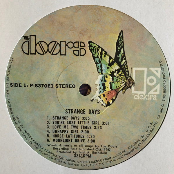 The Doors : Strange Days (LP, Album, RE, 3rd)