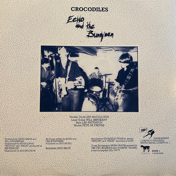 Echo And The Bunnymen* : Crocodiles (LP, Album, RE, RM, 180)