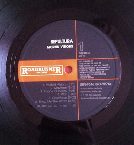 Sepultura : Morbid Visions / Bestial Devastation (LP, Comp)