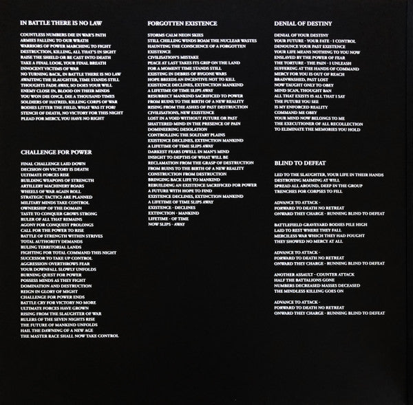 Bolt Thrower : In Battle There Is No Law! (LP, Album, Ltd, RE, RP, Cle)