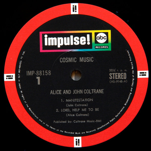 John Coltrane And Alice Coltrane : Cosmic Music (LP, Album, RE, Gat)