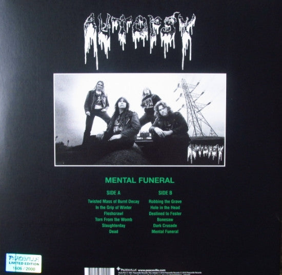Autopsy (2) : Mental Funeral (LP, Album, Ltd, Num, RE, RM, Red)