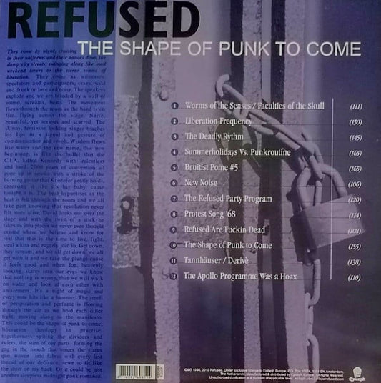 Refused : The Shape Of Punk To Come (A Chimerical Bombination In 12 Bursts) (2xLP, Album, Ltd, RE, Gat)
