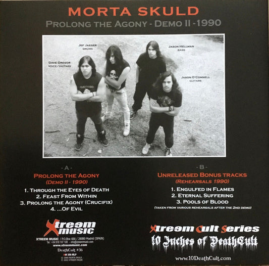 Morta Skuld : Prolong The Agony (10", EP, Ltd, RE, Whi)