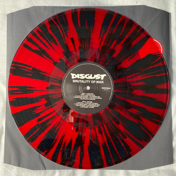 Disgust : Brutality Of War (LP, Album, Ltd, RE, Red)