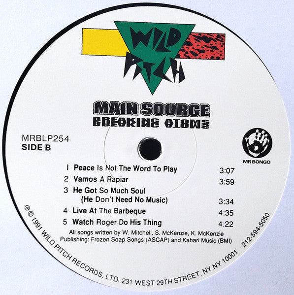 Main Source : Breaking Atoms (LP, Album, RE)