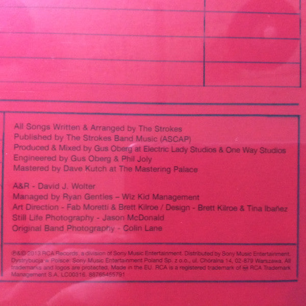 The Strokes : Comedown Machine (LP, Album, RE, 180)