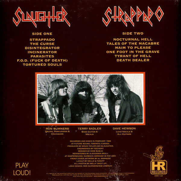 Slaughter (2) : Strappado (LP, Album, Ltd, RE, RM, RP)