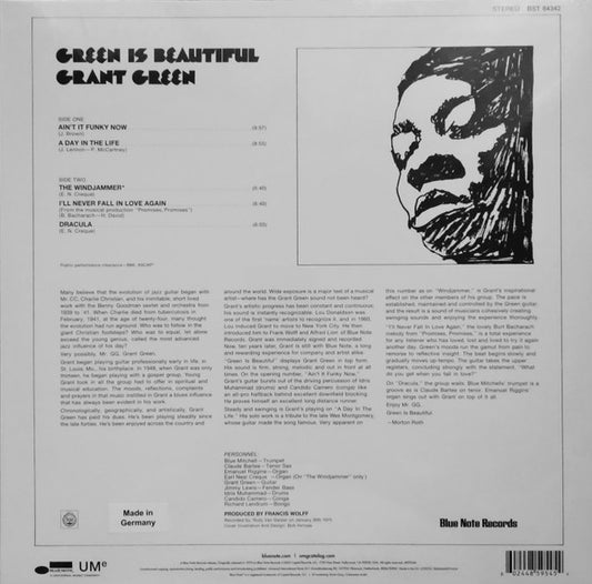 Grant Green : Green Is Beautiful (LP, Album, RE, 180)