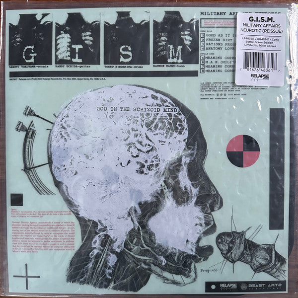 G.I.S.M. : Military Affairs Neurotic (LP, Album, Dlx, Ltd, RE, RM, Cok)