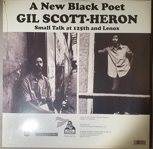 Gil Scott-Heron : Small Talk At 125th And Lenox (LP, Album, RE)