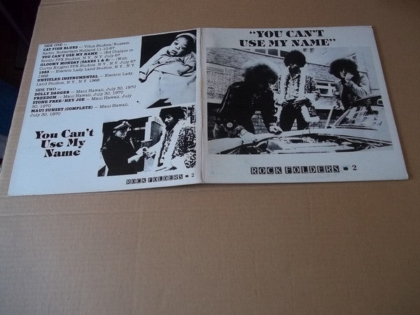 Jimi Hendrix : "You Can't Use My Name" (LP, Unofficial)