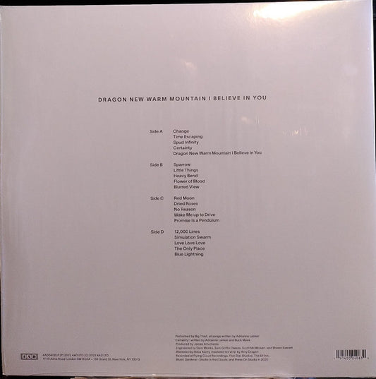 Big Thief : Dragon New Warm Mountain I Believe In You (2xLP, Album, RE, Opt)