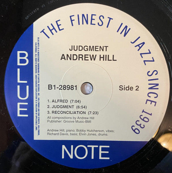 Andrew Hill : Judgment! (LP, Album, Ltd, RE, 180)