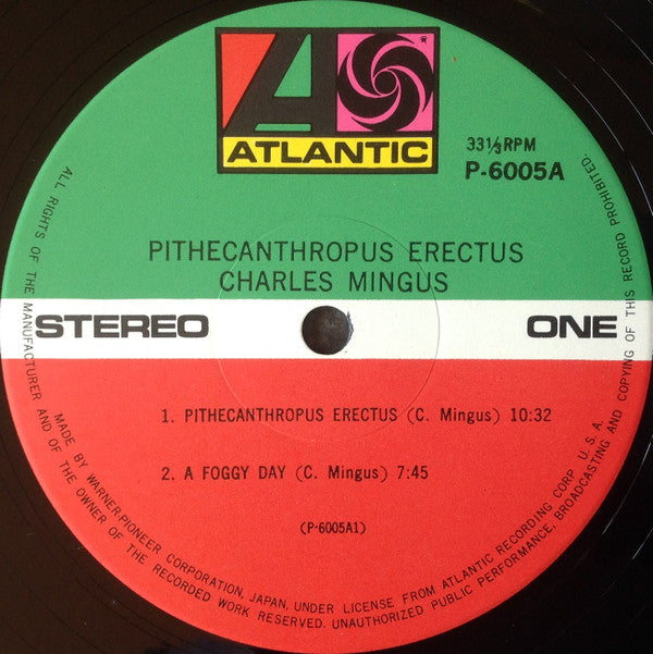 The Charlie Mingus Jazz Workshop* / チャーリー・ミンガス* : Pithecanthropus Erectus = 直立猿人 (LP, Album, Mono, RE)