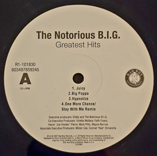 The Notorious B.I.G.* : Greatest Hits (2xLP, Comp, RE, RP)