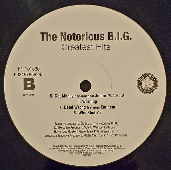 The Notorious B.I.G.* : Greatest Hits (2xLP, Comp, RE, RP)