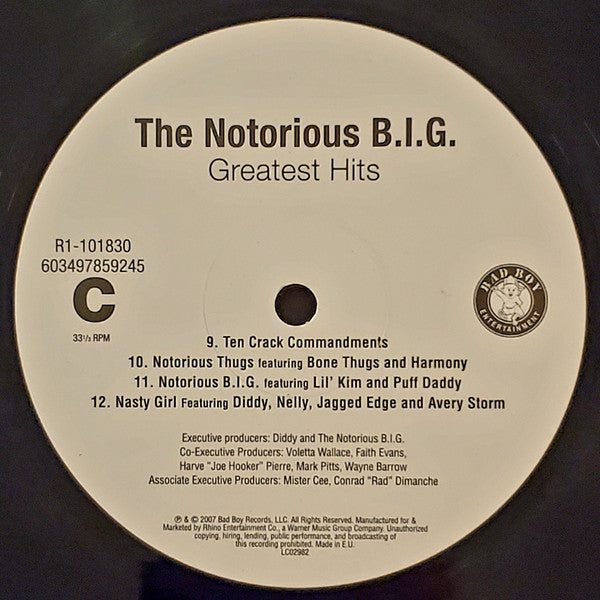 The Notorious B.I.G.* : Greatest Hits (2xLP, Comp, RE, RP)