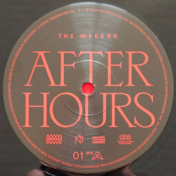 The Weeknd : After Hours (2xLP, Album)