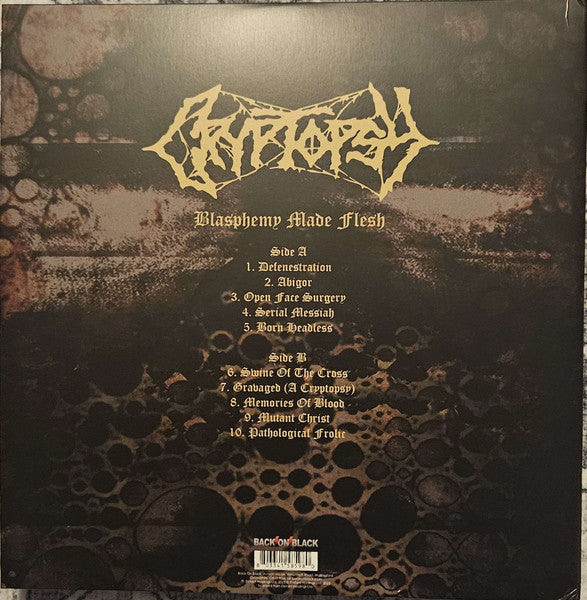 Cryptopsy : Blasphemy Made Flesh (LP, RE, Cle)