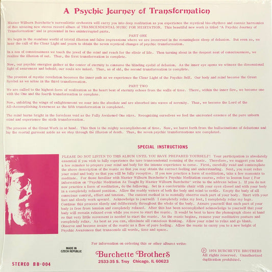 Master Wilburn Burchette's* : Transcendental Music For Meditation (LP, Album, RE)