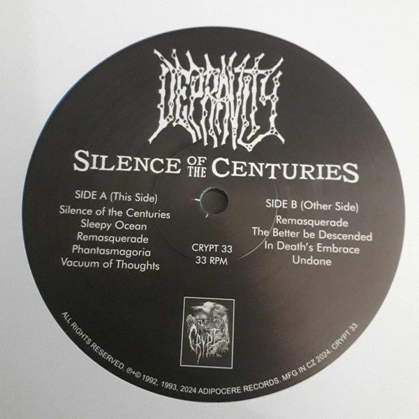 Depravity : Silence Of The Centuries (LP, Comp, Ltd, RE)