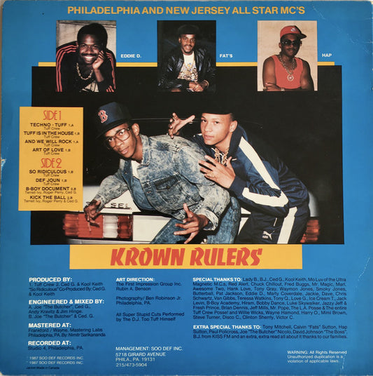 Tuff Crew / Krown Rulers : Phanjam (LP, Album, Gre)