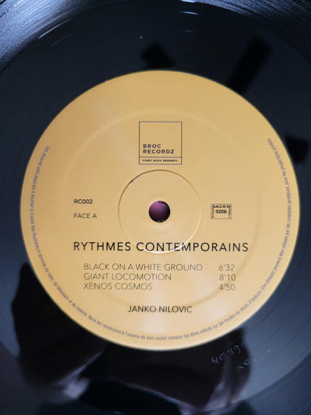 Janko Nilovic : Rythmes Contemporains (LP, Ltd, Num, RE, RM)