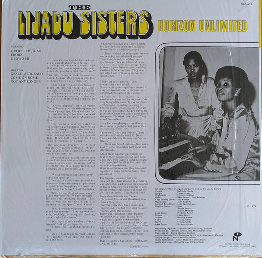 The Lijadu Sisters* : Horizon Unlimited (LP, Album, RE)