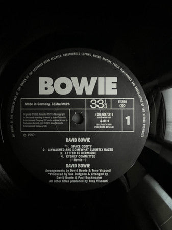 David Bowie : David Bowie (LP, RE, RP, Gat)