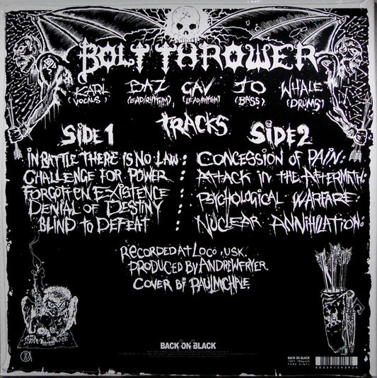 Bolt Thrower : In Battle There Is No Law! (LP, Album, Ltd, RE, Gre)