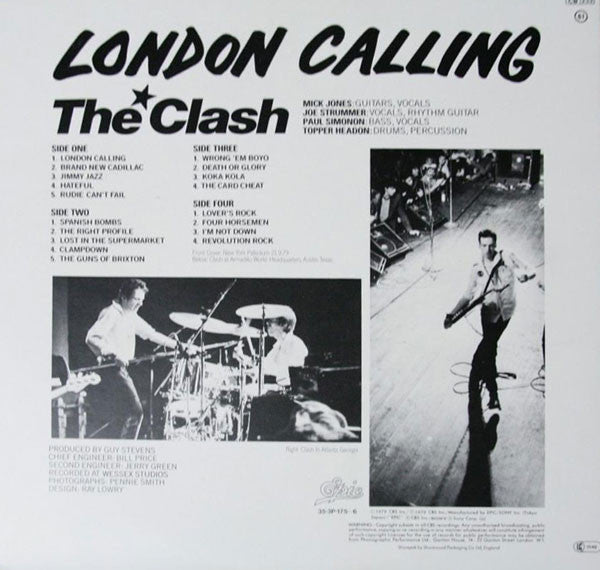 The Clash : London Calling (2xLP, Album, Gat)